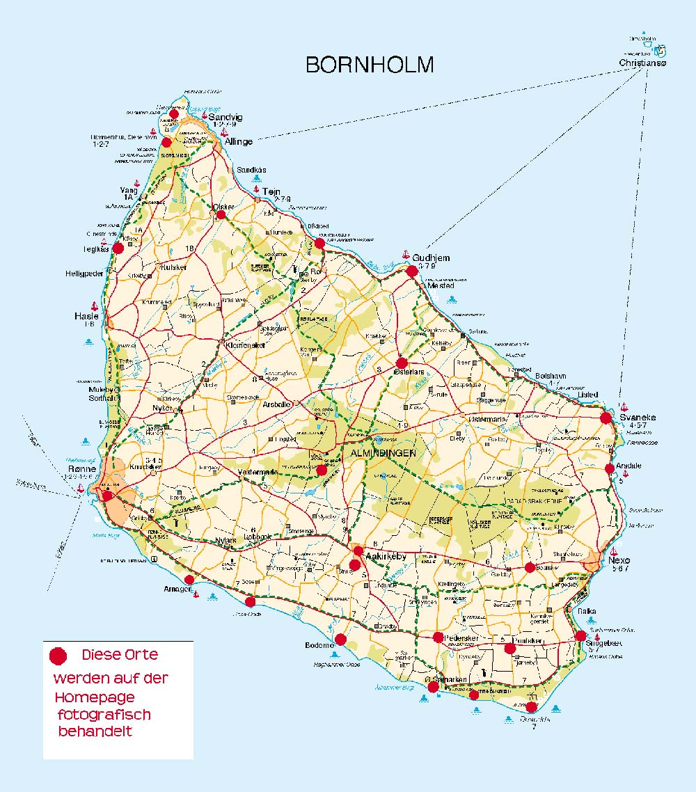 Bornholm-Karte